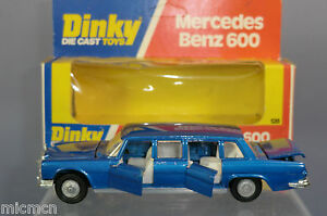 【送料無料】ホビー　模型車　車　レーシングカー ボックスモデルメルセデスベンツリムジンdinky toys modele 128 mercedesbenz 600 limousine en parfait etat, dans sa boite