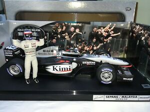 【送料無料】ホビー　模型車　車　レーシングカー キミライコネンマクラーレン＃マレーシア118 hotwheels c3857 kimi raikkonen mclaren mp417d 6 1st win malaisie 2003｜hokushin