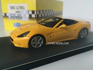 【送料無料】ホビー　模型車　車　レーシングカー モデルフェラーリカリフォルニアイエローbbr model 143 ferrari california 2008 jaune art bbr 213b