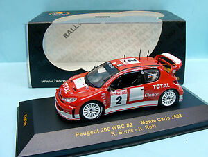 【送料無料】ホビー　模型車　車　レーシングカー ネットワークプジョーモンテカルロ16794 ixo peugeot 206 wrc n2 monte carlo 2003 r burns 143 rare 22,185円