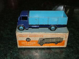 【送料無料】ホビー 模型車 車 レーシングカー #トラックタイプdinky 511 guy warrior camion bleubleu 1st type vbon etat 1948 boxed|hokushin