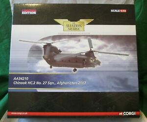【送料無料】ホビー　模型車　車　レーシングカー コーギーアーカイブボーイングアフガニスタンcorgi aviation archive boeing ch47 chinook hc2 afghanistan 2007 172 aa34210｜hokushin