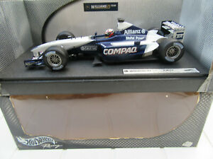 【送料無料】ホビー　模型車　車　レーシングカー ウィリアムズファンパブロモントーヤボックスwilliams fw 24 juan pablo montoya hotwheels 118 en boite