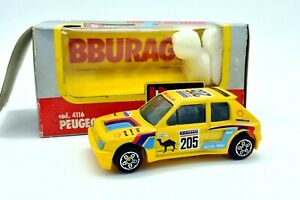 【送料無料】ホビー　模型車　車　レーシングカー ミニチュアプジョーラリースケールeminiature voiture peugeot 205 rally echelle 143 burago modelisme