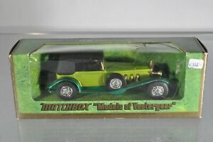 【送料無料】ホビー　模型車　車　レーシングカー マッチメルセデスベンツカットv746 matchbox moy y16 1928 mercedesbenz ss coupe aa