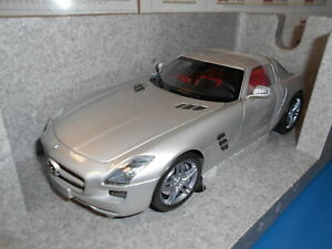 【送料無料】ホビー　模型車　車　レーシングカー メルセデスベンツmeib66960043 mercedes benz sls amg silver met 118