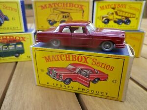 【送料無料】ホビー　模型車　車　レーシングカー マッチメルセデスプラスチックオリジンタイプボックスmatchbox lesney 53 mercedes roues plastic argent neuf en boite dorigine type d1