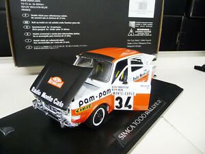 【送料無料】ホビー　模型車　車　レーシングカー ラリーモンテカルロ118 norev simca 1000 rallye 2 monte carlo 1973 neuf