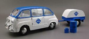 【送料無料】ホビー　模型車　車　レーシングカー フィアットトレーラfiat 600 multipla aral with trailer 118 miniminiera t74304