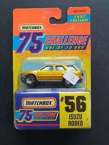【送料無料】ホビー　模型車　車　レーシングカー マッチチャレンジロデオ＃ゴールドmatchbox 75 defi isuzu rodeo no 56 or 1997 edt 12,565円