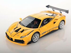 【送料無料】ホビー　模型車　車　レーシングカー フェラーリチャレンジモデナlooksmart ferrari 488 challenge giallo modena 143 ls476a