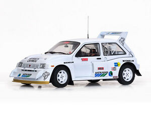 【送料無料】ホビー　模型車　車　レーシングカー アイルトンセナテストモデルmg metro 6r4 ayrton senna test car 1986 118 model 5538 sun star
