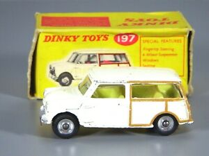【送料無料】ホビー　模型車　車　レーシングカー モーリスミニインテリアoriginal dinky 197 morris mini traveller estate, blanc jaune interieur, boxed