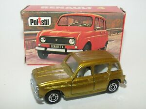【送料無料】ホビー　模型車　車　レーシングカー ルノーゴールドボックスpolistil renault 4 or art rj 22 en parfait etat, dans sa boite rare