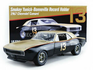 【送料無料】ホビー　模型車　車　レーシングカー シボレーカマロボンネビルソルトフラッツレコードgmp 118 chevrolet camaro bonneville salt flats record hole 1967 18901
