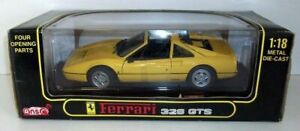 【送料無料】ホビー　模型車　車　レーシングカー スケールフェラーリanson 118 scale 30308w ferrari 328gtsjaune