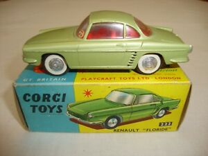 【送料無料】ホビー　模型車　車　レーシングカー コーギールノーフロリダオリジナルボックスオンcorgi 222 renault floride excellent dans boite dorigine