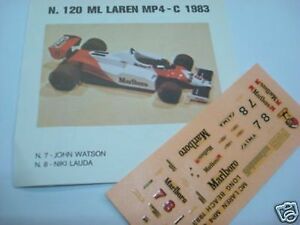 【送料無料】ホビー　模型車　車　レーシングカー ワトソンラウダデカールmc laren mp4 c 1983 watsonlauda decals 143