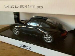 【送料無料】ホビー　模型車　車　レーシングカー ポルシェカレラメタリックブラックporsche 911 993 carrera, metallicnoire, 118, norev