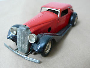 【送料無料】ホビー　模型車　車　レーシングカー ボクソールカブリオレｍtriang minic toys vauxhall rouge cabriolet 19 m 1940 s near comme neuf 24,405円