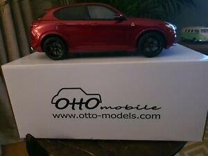 【送料無料】ホビー　模型車　車　レーシングカー アルファロメオottomoblle alfa romeo stelvio quadrifoglio 2017 red 118｜hokushin
