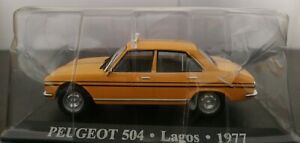 【送料無料】ホビー 模型車 車 レーシングカー プジョータクシーラゴスネットワーク143 peugeot 504 taxi lagos 1977 ixo altaya escala