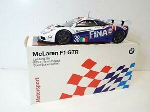【送料無料】ホビー　模型車　車　レーシングカー モデルプロモーションマクラーレンルマンチームフィナリアボックス118 ut model promo mclaren f1 gtr le mans 96 team fina bigazzi en parfait etat, dans sa boi