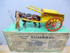 【送料無料】ホビー　模型車　車　レーシングカー ビンテージモデルカートボックスvintage britains modele 4f * tumbrel cart amp; carter vn en parfait etat, dans sa boite