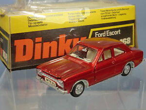 【送料無料】ホビー　模型車　車　レーシングカー ボックスモデルフォードエスコートドアセダンバージョンdinky toys modele 168 ford escort 2 portes berline red version vn en parfait etat, dans sa boite