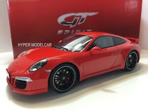 【送料無料】ホビー　模型車　車　レーシングカー グアテマラポルシェカレラレッドgt spirit 118 porsche 911 991 carrera s aerokit 2012 red art gt022a｜hokushin 28,105円