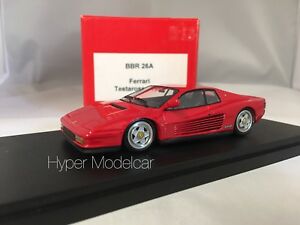 【送料無料】ホビー　模型車　車　レーシングカー モデルフェラーリbbr models 143 ferrari testarossa monospecchio 1984 red artbr26a