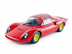 【送料無料】ホビー　模型車　車　レーシングカー フェラーリディノスライスボディモデルferrari dino 206 s coupe plain body red 118 model cmr