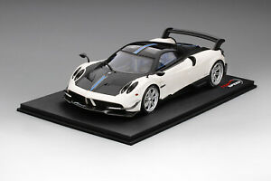 【送料無料】ホビー　模型車　車　レーシングカー マットホワイトtop speed pagani huayra bc matte white 118