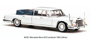【送料無料】ホビー　模型車　車　レーシングカー メルセデスホワイトモデルmercedes 600 landaulet 1966 white 118 model 2301 sun star 32,370円