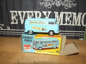 【送料無料】ホビー　模型車　車　レーシングカー ビンテージフォルクスワーゲンファンボックスvintage corgi 441 volkswagen toblerone van split ecran near comme neuf boxed 28,786円