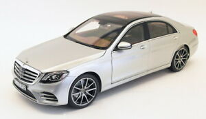 【送料無料】ホビー　模型車　車　レーシングカー スケールモデルメルセデスベンツクラスnorev 118 scale model car 183479 2018 mercedes benz sclass met silver