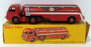 【送料無料】ホビー　模型車　車　レーシングカー ビンテージトターセミトレーラタンクvintage dinky 32ctracteur panhard avec semi trailer citerne essorouge