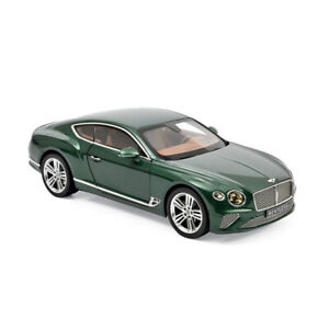 【送料無料】ホビー　模型車　車　レーシングカー ベントレーコンチネンタルメタリックグリーンsnorev 182782 bentley continental gt vert metallique 2018 masstab 118 neuf