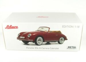 【送料無料】ホビー　模型車　車　レーシングカー ポルシェカレラルビーレッドモデルporsche 356 a carrera coupe rouge rubis schuco 118｜hokushin
