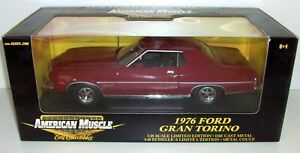 【送料無料】ホビー　模型車　車　レーシングカー フォードグラントリノダークレッドertl 118 36673 1976 ford gran torinorouge fonce