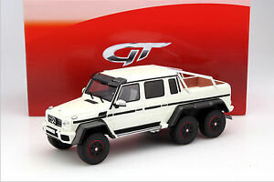 【送料無料】ホビー　模型車　車　レーシングカー メルセデスベンツブランコメタリックmercedes benz g63 6x6 amg blanco metalic edicion limitada gt spirit 118