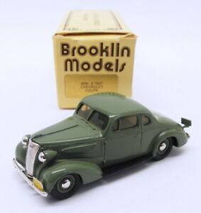 【送料無料】ホビー　模型車　車　レーシングカー モデルスケールシボレーカットbrooklin models 143 scale brk4 1937 chevrolet coupe green