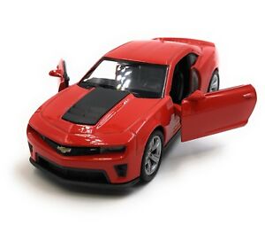 【送料無料】ホビー　模型車　車　レーシングカー モデルシボレーカマロオートレッドemodele voiture chevrolet camaro zl1 muscle car rouge auto 13 439 licence