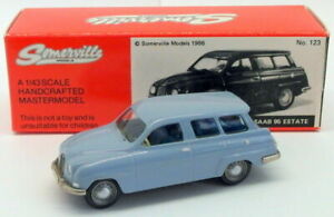 【送料無料】ホビー　模型車　車　レーシングカー モデルスケールモデルサーブsomerville models echelle 143 voiture modele 123saab 95 estatebleu
