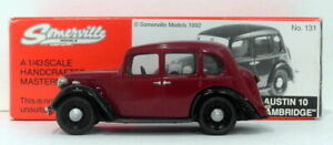 【送料無料】ホビー　模型車　車　レーシングカー モデルスケールオースティンsomerville models echelle 143 131austin 10 cambridgemarron