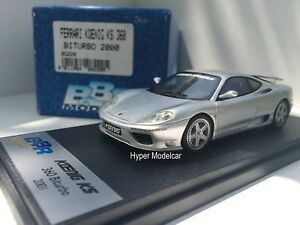 【送料無料】ホビー　模型車　車　レーシングカー モデルフェラーリターボシルバーbbr model 143 ferrari 360 koenig ks turbo 2000 silver art bg220