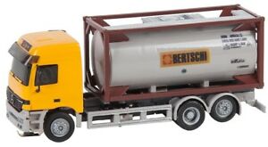 【送料無料】ホビー　模型車　車　レーシングカー トラックベンツアクトロスキャリアfaller 161483 camion mercedes benz actros l02 chimie transporteur