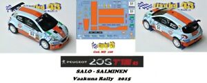 【送料無料】ホビー　模型車　車　レーシングカー デカールプジョーサロバークナラリーdecal 143 peugeot 208 r5 salo vaakuna rally 2015