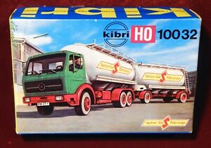 【送料無料】ホビー　模型車　車　レーシングカー トレーラーメルセデスベンツトランスミッショントラックkibri, boite camion avec remorque mercedes benz, livraison farine, b10032