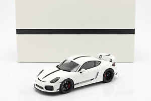 【送料無料】ホビー　模型車　車　レーシングカー ケイマンポルシェグアテマラホワイトショーケースporsche caimans gt4 annee 2016 blanc avec vitrine 118 spark